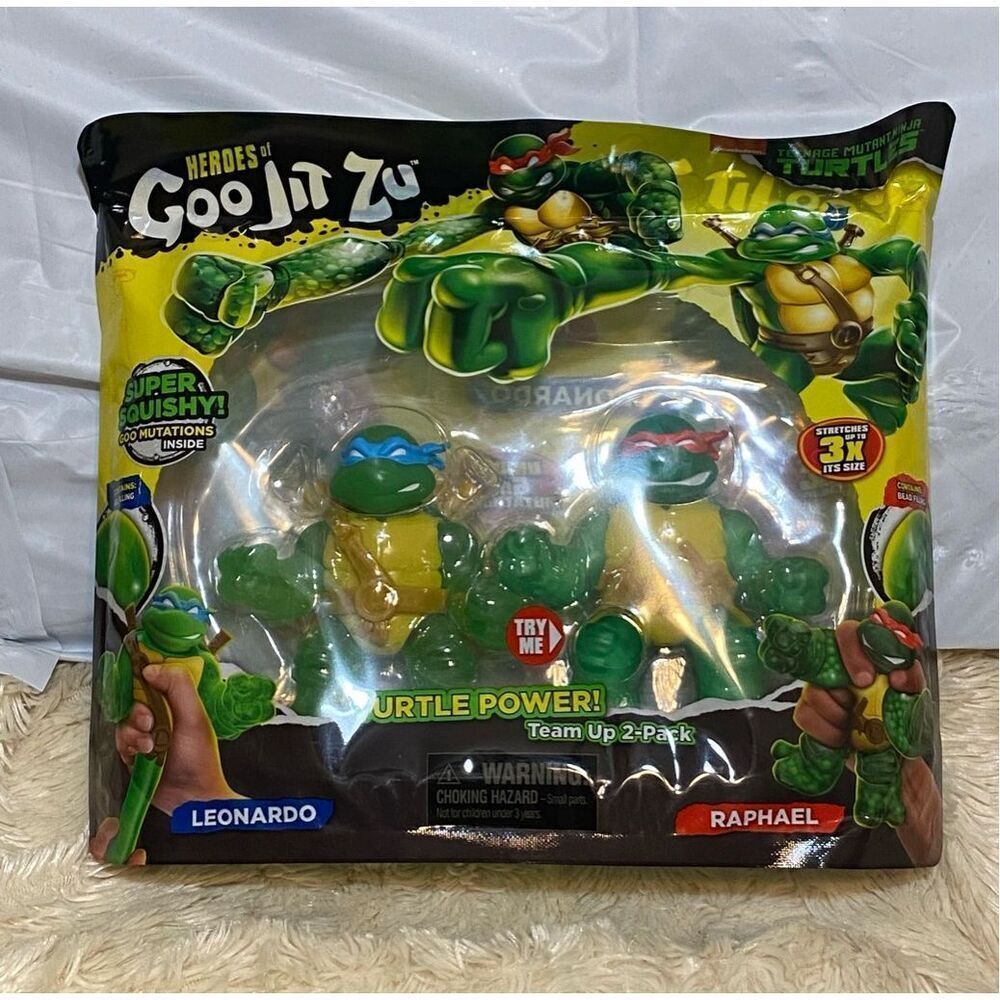 Heroes of Goo Jit Zu Teenage Mutant Ninja Turtles Power Team Leonardo Raphael